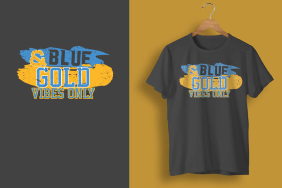 Blue Gold Game Day Shirt for School: Graphics and T-Shirt Designs