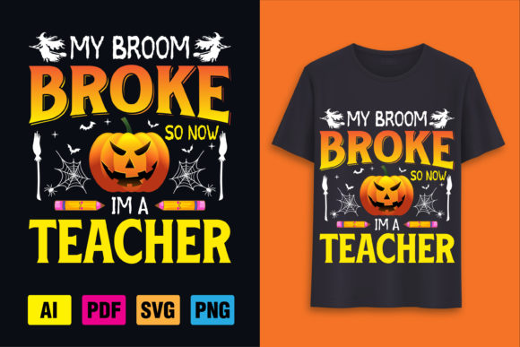 Halloween Teacher T-Shirt Design