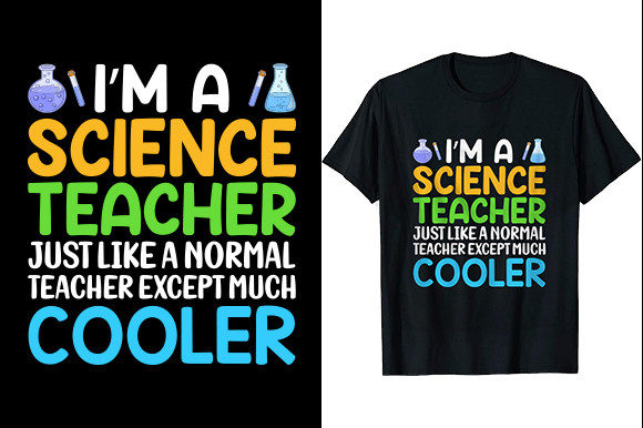 I M a Science Teacher Just Like a Normal T-Shirt Design Graphics