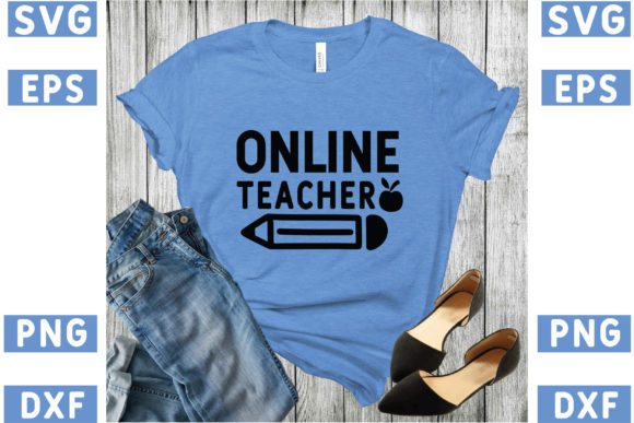 Online Teacher Embroidery Design