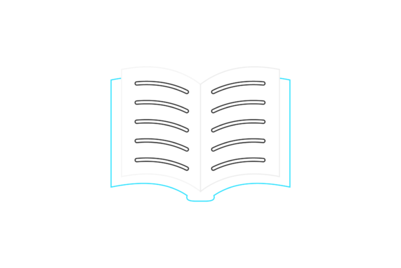School Book Color Line Icon-33: Graphics and Icons for Real Publishing