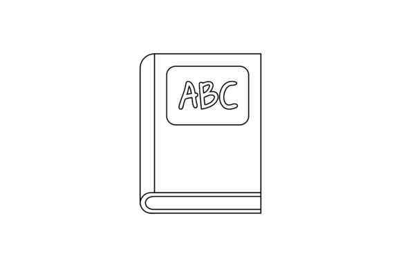 School Book Line Icon-19