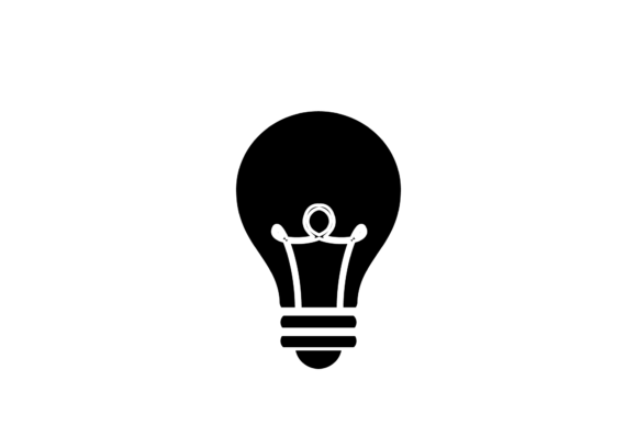 School Light Bulb Solid Icon-70 Graphics and Icons