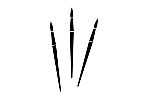 School Paint Brush Solid Icon-148: Graphics and Icons for Creative Publishing