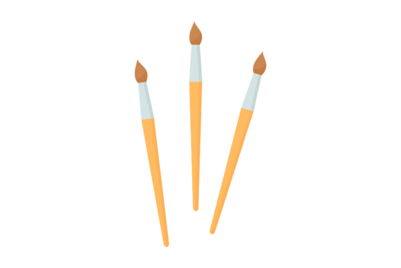 School Paint Brush Vector-122: Graphics for Local Business Branding