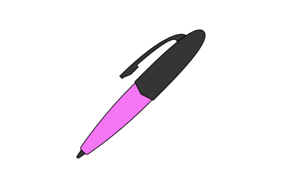 School Pen Fill Line Icon-93: Graphics and Icons for Editorial Design