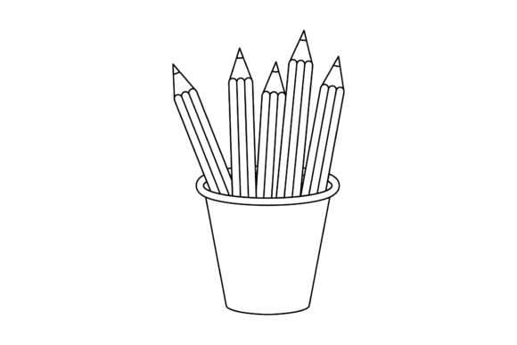 School Pencil Color Line Icon-99