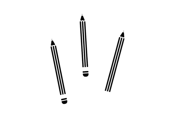 School Pencil Color Solid Icon-108: Graphics and Icons for Creative Design