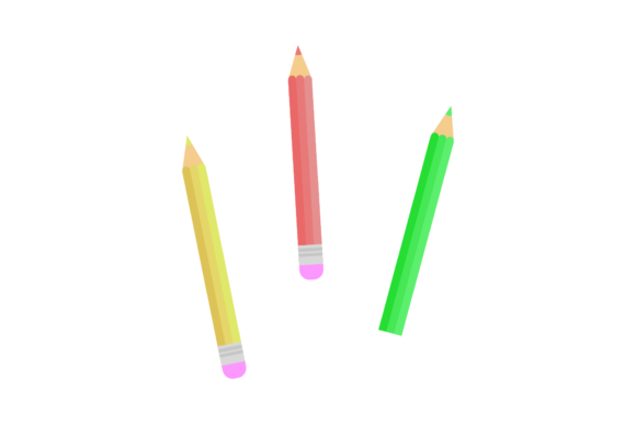 School Pencil Color Vector-84 Graphics