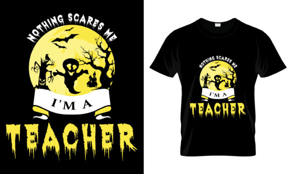 Teacher Halloween T-Shirt Design: A Versatile Graphic for Seasonal Branding